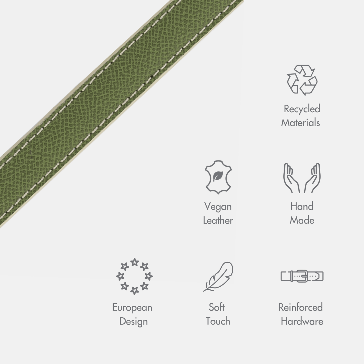 Leash 4ft - Vegan Leather - Copenhagen